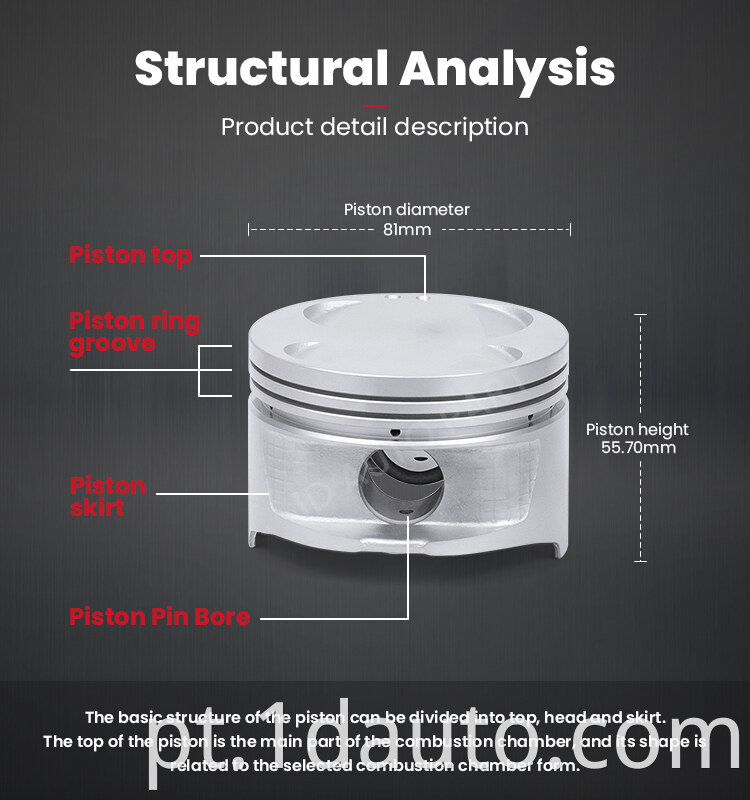 Auto Engine 4A-FE Piston for Toyota